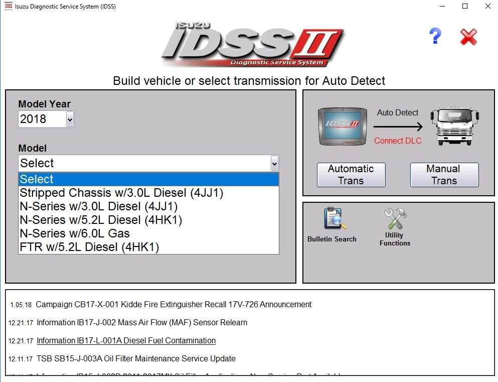 Isuzu IDSS II Diagnostic Service System – Full diagnostics Software Latest 2018 – Online Installation Service !