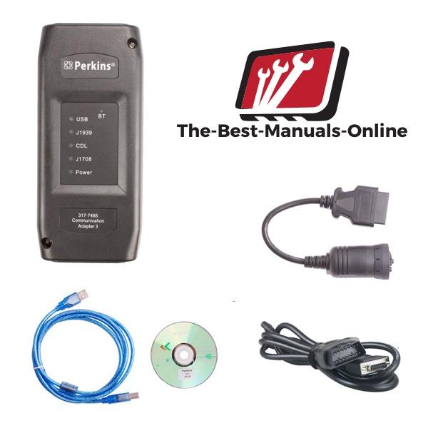 Com 3 Adapter EST Interface  – For All Perkkins Engine Diagnostic Tool Kit -EST2015A Online Installation Included !