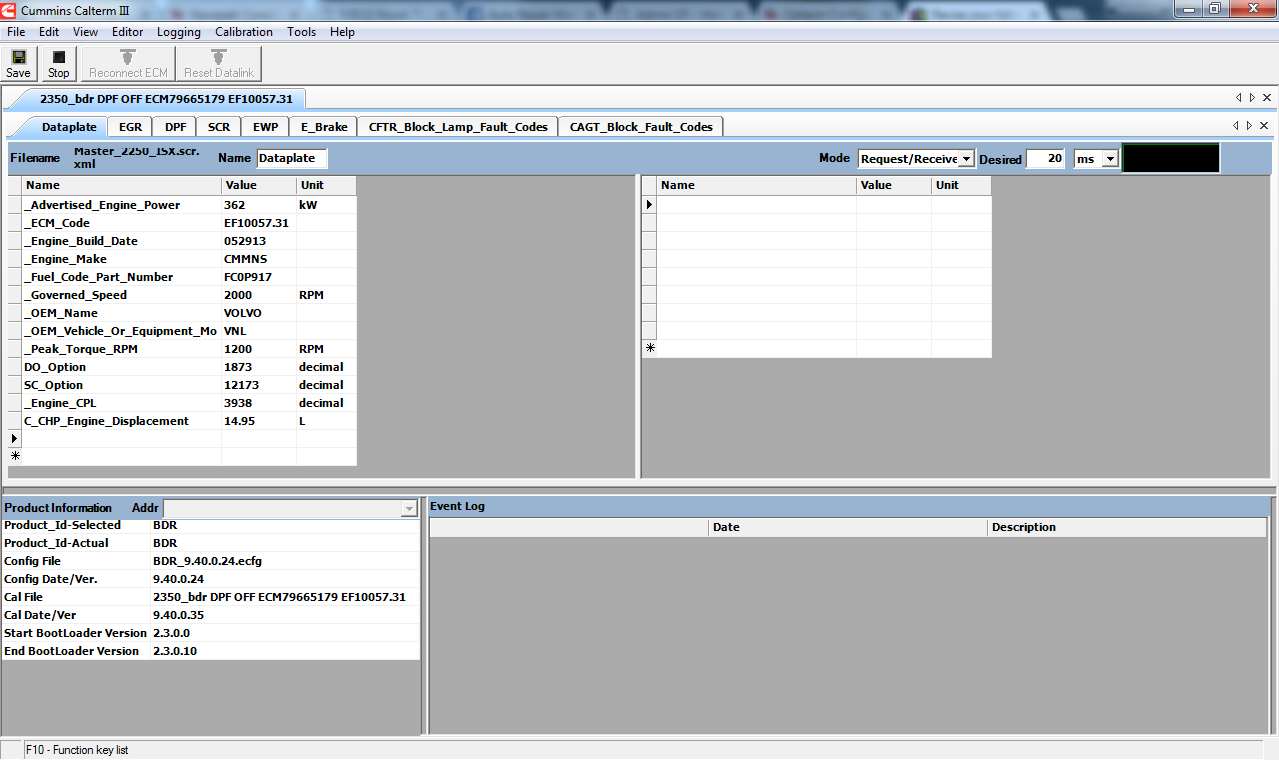BDR ISX CM2350 DPF EGR Delete Flash File Include Screen file