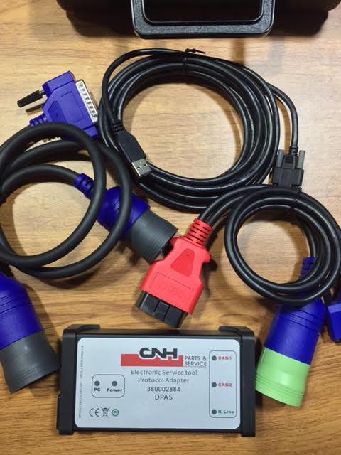 New Holland Case Diagnostic Kit – CNH Est DPA 5 Diesel Engine Electronic Service Tool Adapter 380002884-Include CNH 9.2 Engineering Software – 499$ Value !