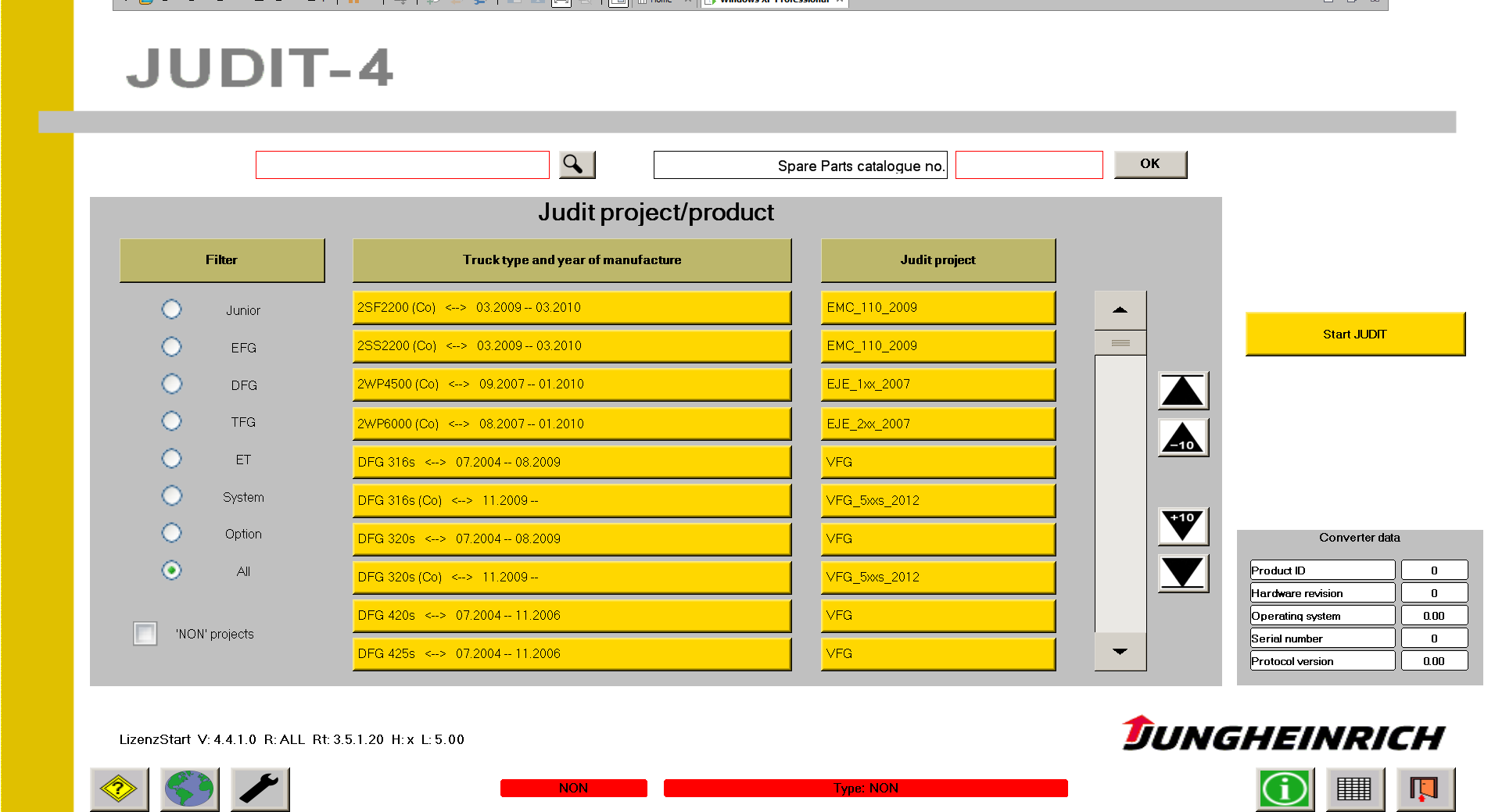 Jungheinrich Judit-4 Diagnostic Software For ALL Jungheinrich Fork Lifts – v4.36 Latest Version 2022