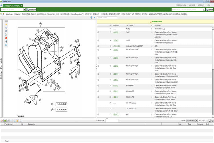 John Deer Parts Advisor 2023 EPC -John Deer & Hitachi Models (CF & AG & CCE ) Parts Manuals Software 03 2023